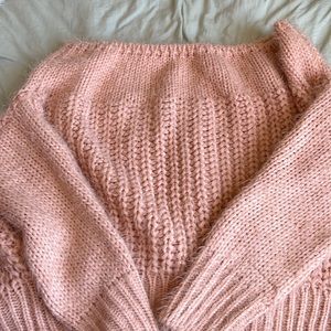 off the shoulder sweater
